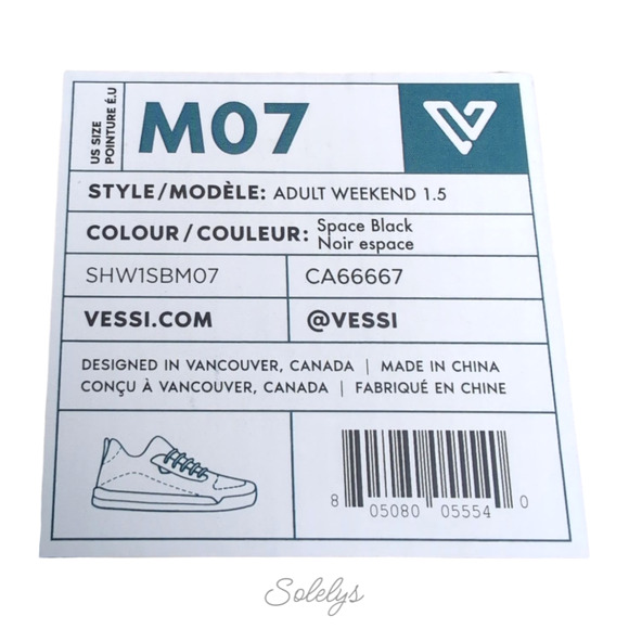 Vessi Weekend Mens 7 Womens 8 Space Black Waterproof Dyma-Tex Knit Sneaker - Picture 6 of 13